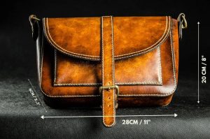 手工皮具图纸 复古邮差包图纸-皮艺果手工皮具图纸