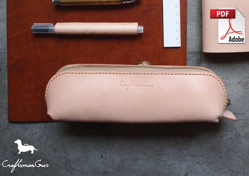 图片[3]-手工皮具图纸 贝壳笔袋cr004-皮艺果手工皮具图纸