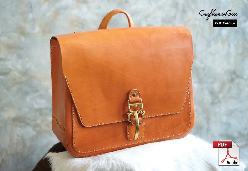 图片[4]-手工皮具图纸 信使包cr006-皮艺果手工皮具图纸