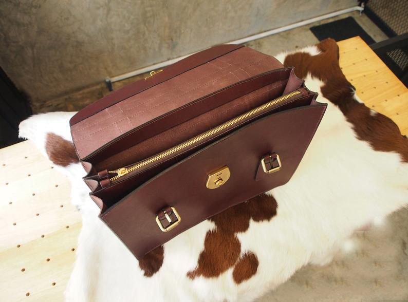 图片[2]-手工皮具图纸 公文包cr010-皮艺果手工皮具图纸