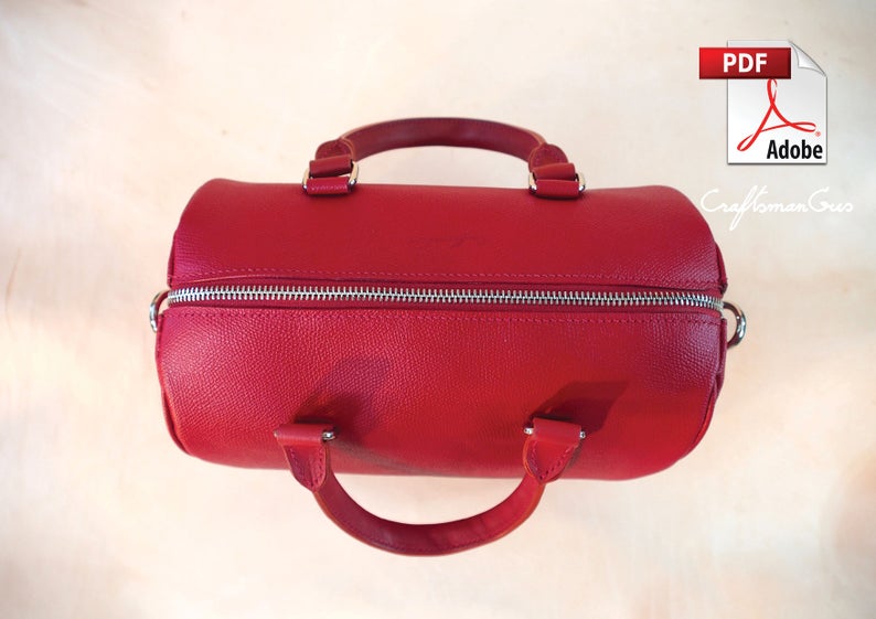 图片[3]-手工皮具图纸 波士顿包cr011-皮艺果手工皮具图纸