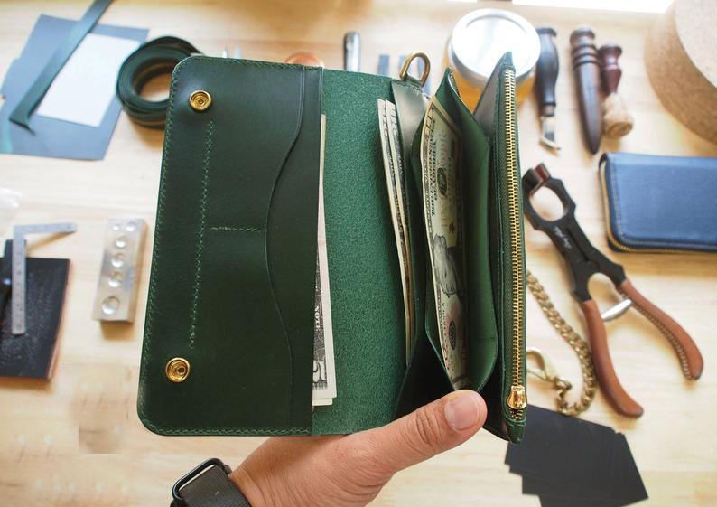 图片[2]-手工皮具图纸 手拿包cr018-皮艺果手工皮具图纸