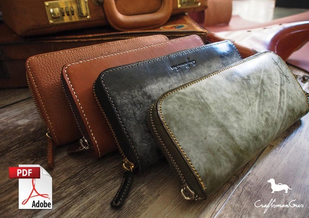 图片[2]-手工皮具图纸 手拿包 cr030-皮艺果手工皮具图纸