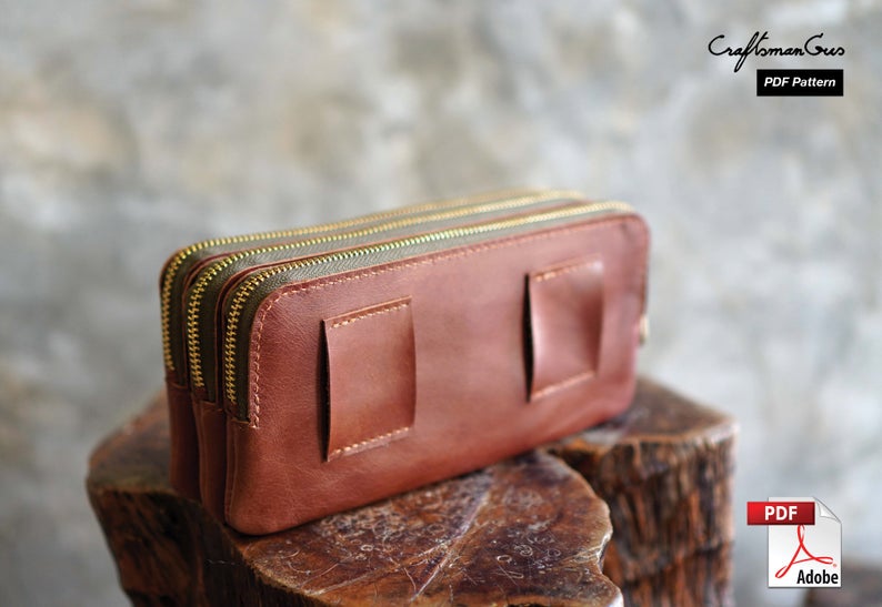 图片[2]-手工皮具图纸 腰挎包 cr028-皮艺果手工皮具图纸