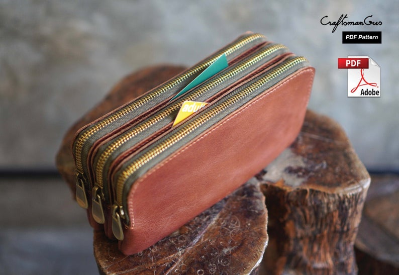 图片[4]-手工皮具图纸 腰挎包 cr028-皮艺果手工皮具图纸