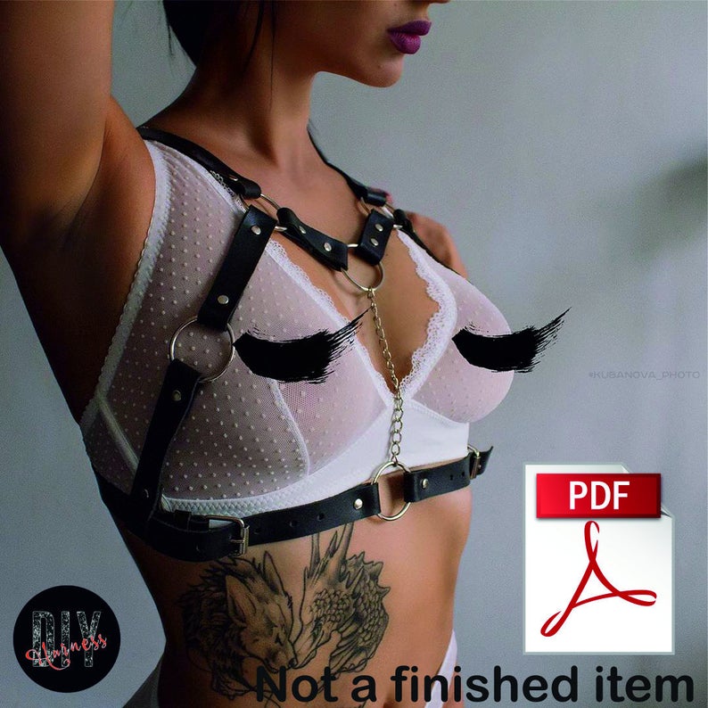 图片[3]-手工皮具图纸 SM情趣绑带sm010-皮艺果手工皮具图纸