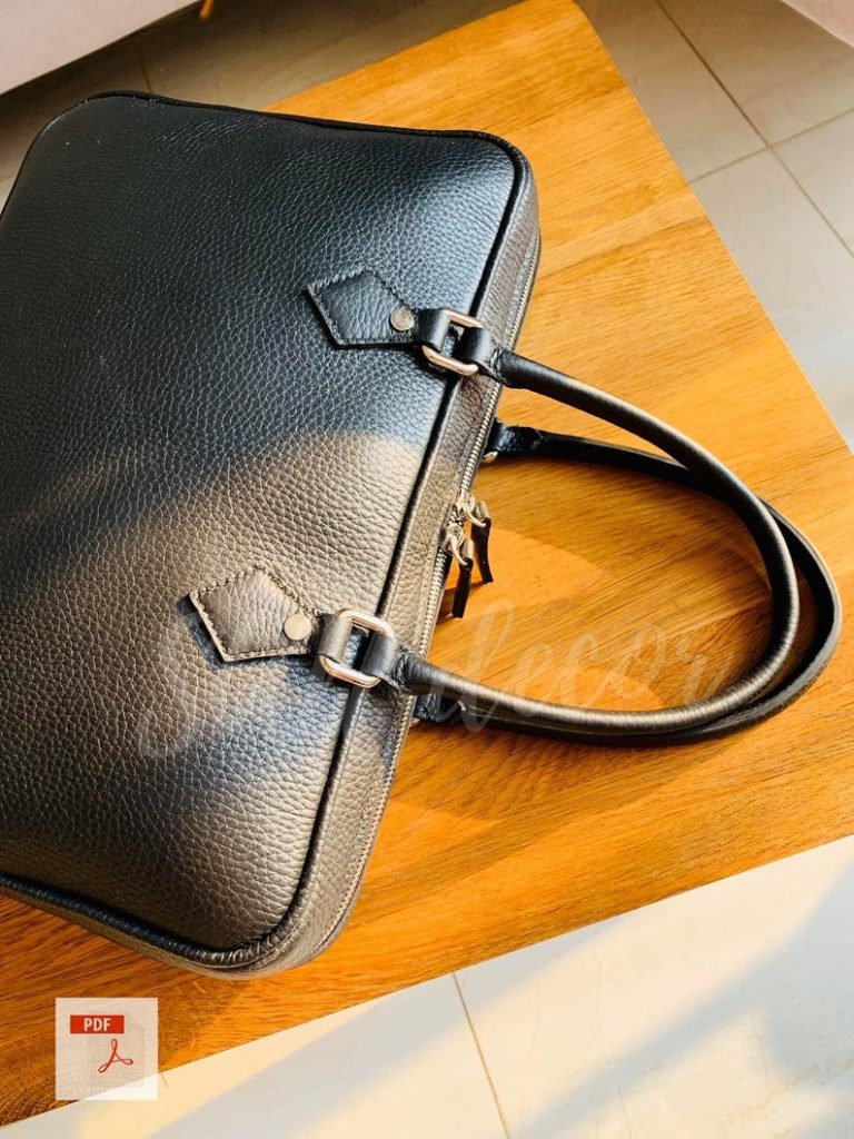 图片[2]-手工皮具图纸 公文包ds004-皮艺果手工皮具图纸