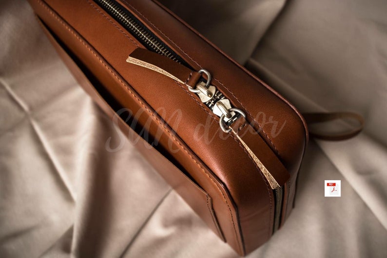 图片[3]-手工皮具图纸 商务收纳包ds009-皮艺果手工皮具图纸