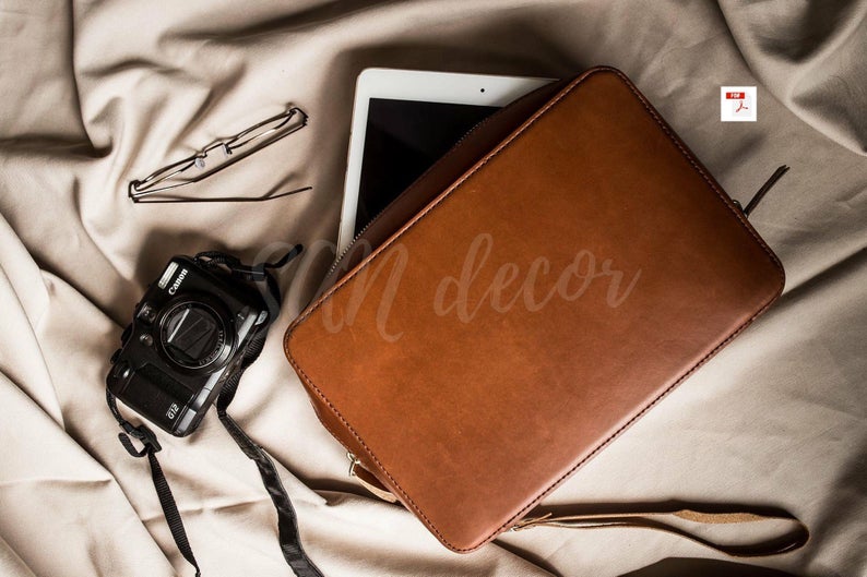 图片[2]-手工皮具图纸 商务收纳包ds009-皮艺果手工皮具图纸