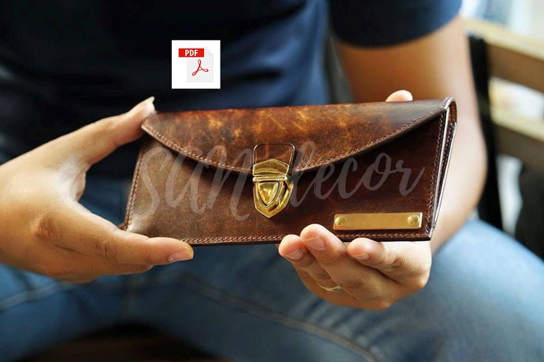 手工皮具图纸 钱卡包ds010-皮艺果手工皮具图纸