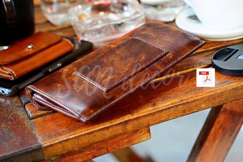 图片[2]-手工皮具图纸 钱卡包ds010-皮艺果手工皮具图纸