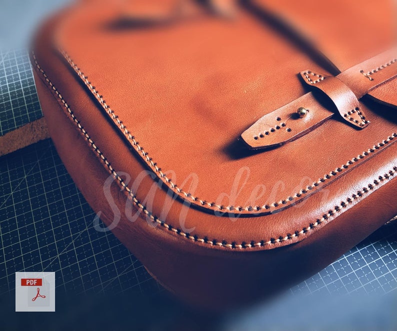 图片[3]-手工皮具图纸 双肩书包ds012-皮艺果手工皮具图纸