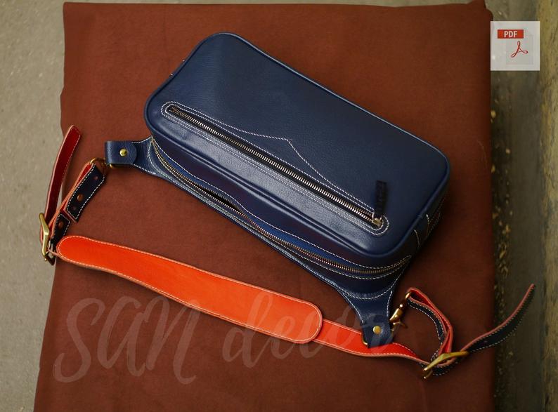 图片[3]-手工皮具图纸 胸挎包ds015-皮艺果手工皮具图纸