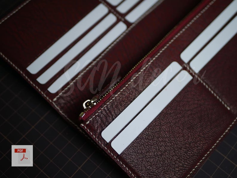 图片[2]-手工皮具图纸 钱卡一体包ds016-皮艺果手工皮具图纸