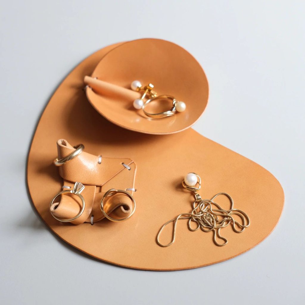 图片[1]-手工皮具图纸 首饰盘dg001-皮艺果手工皮具图纸