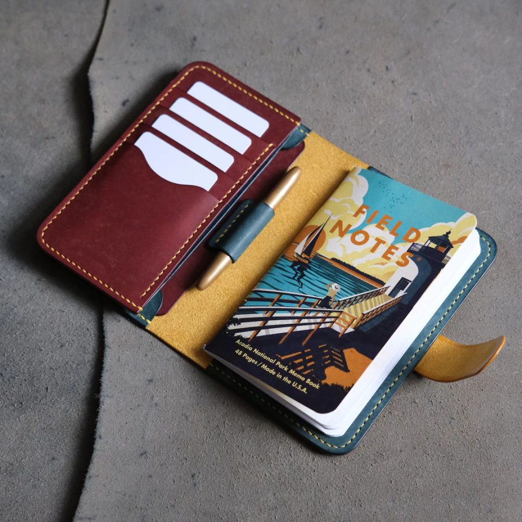 图片[1]-手工皮具图纸 记事本名片夹dg003-皮艺果手工皮具图纸