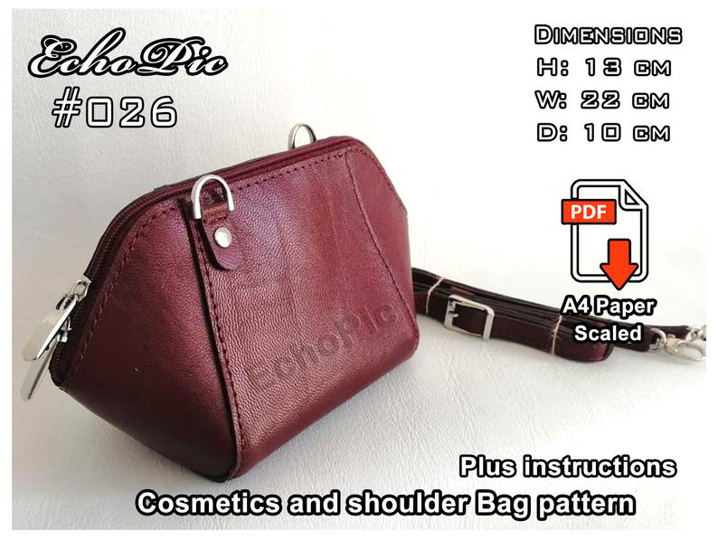 图片[3]-手工皮具图纸 饺子包ec017-皮艺果手工皮具图纸