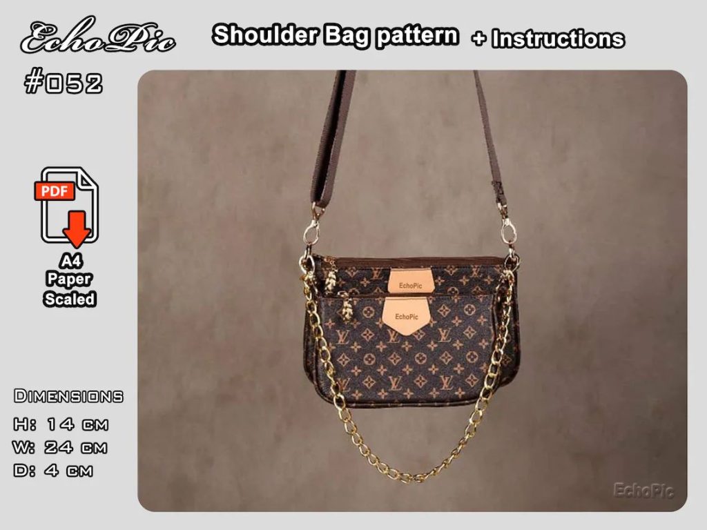 图片[2]-手工皮具图纸 lv驴家包ec027-皮艺果手工皮具图纸