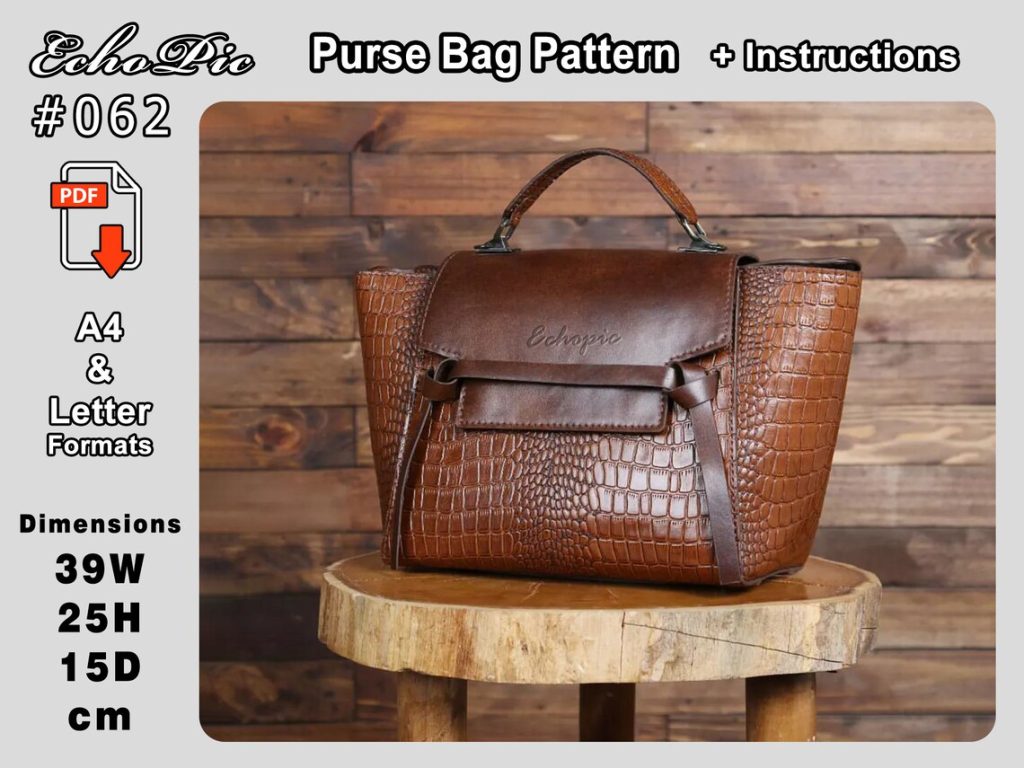 图片[2]-手工皮具图纸 鲶鱼包ec031-皮艺果手工皮具图纸