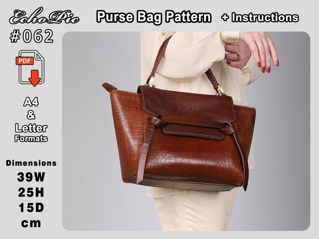 图片[1]-手工皮具图纸 鲶鱼包ec031-皮艺果手工皮具图纸