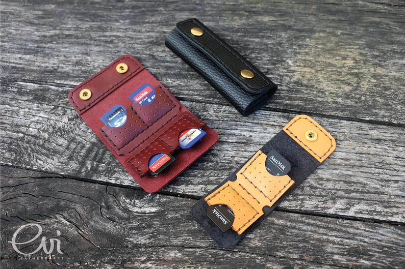 图片[2]-手工皮具图纸 sd卡套ed001-皮艺果手工皮具图纸