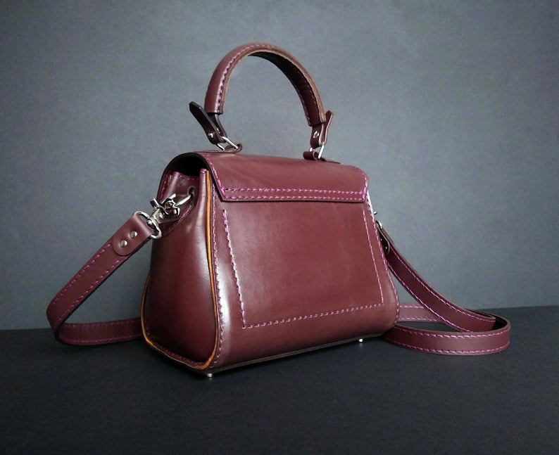 图片[3]-手工皮具图纸 手提包ed005-皮艺果手工皮具图纸