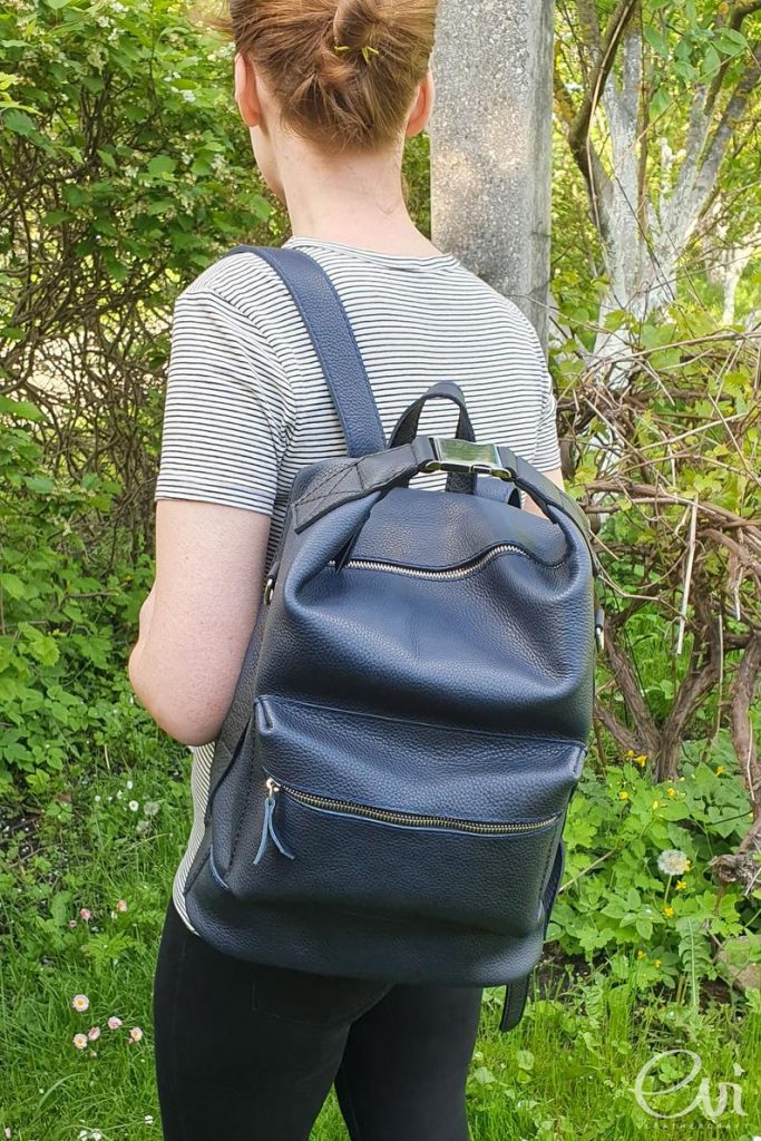 图片[1]-手工皮具图纸 双肩包ed008-皮艺果手工皮具图纸