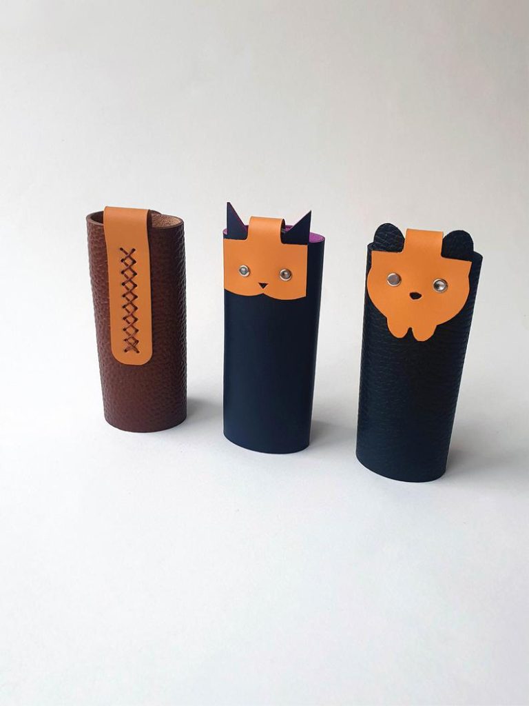 图片[1]-手工皮具图纸 钥匙包ed009-皮艺果手工皮具图纸