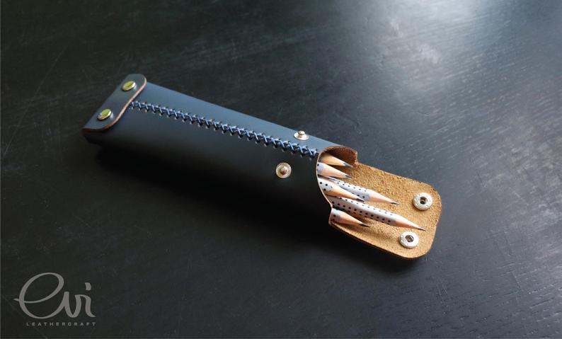 图片[4]-手工皮具图纸 一片式笔袋ed010-皮艺果手工皮具图纸