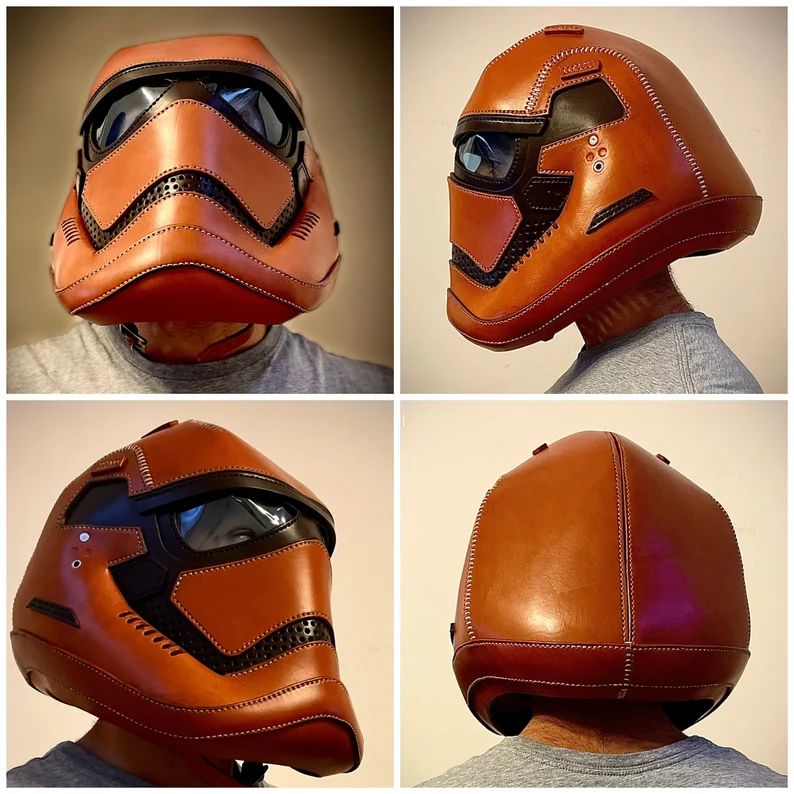 图片[4]-手工皮具图纸 冲锋头盔gc001-皮艺果手工皮具图纸