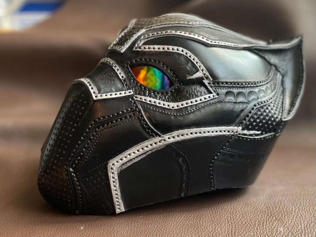 图片[3]-手工皮具图纸 黑豹头盔gc009-皮艺果手工皮具图纸