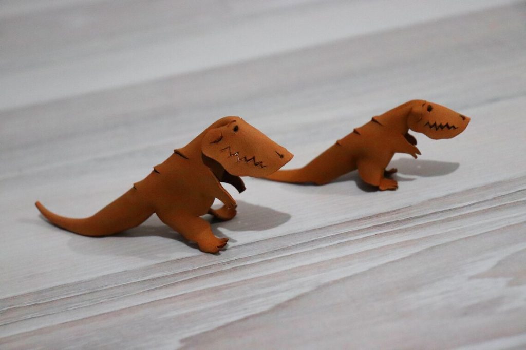 图片[2]-手工皮具图纸 小恐龙go001-皮艺果手工皮具图纸