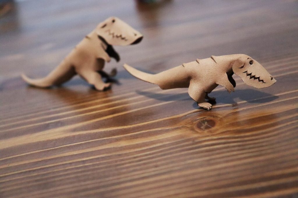 图片[1]-手工皮具图纸 小恐龙go001-皮艺果手工皮具图纸