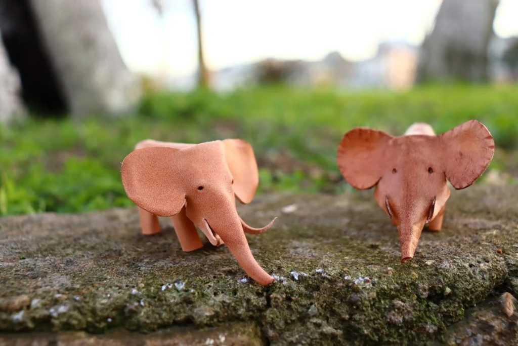 图片[1]-手工皮具图纸 皮小象go008-皮艺果手工皮具图纸