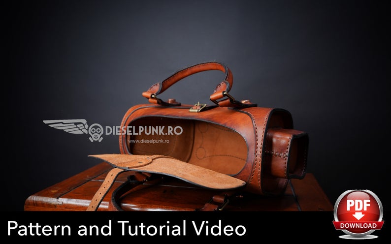 图片[3]-手工皮具图纸 手提包di004-皮艺果手工皮具图纸