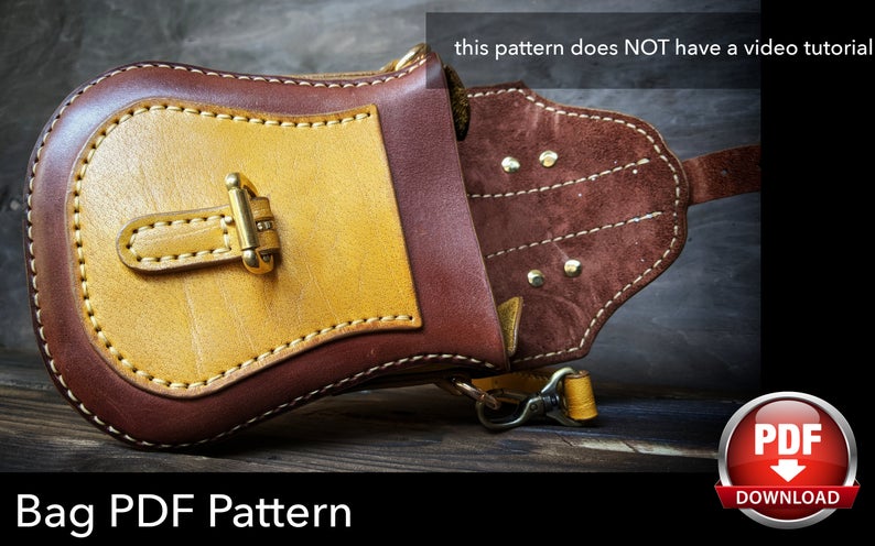 图片[2]-手工皮具图纸 小挎包di007-皮艺果手工皮具图纸