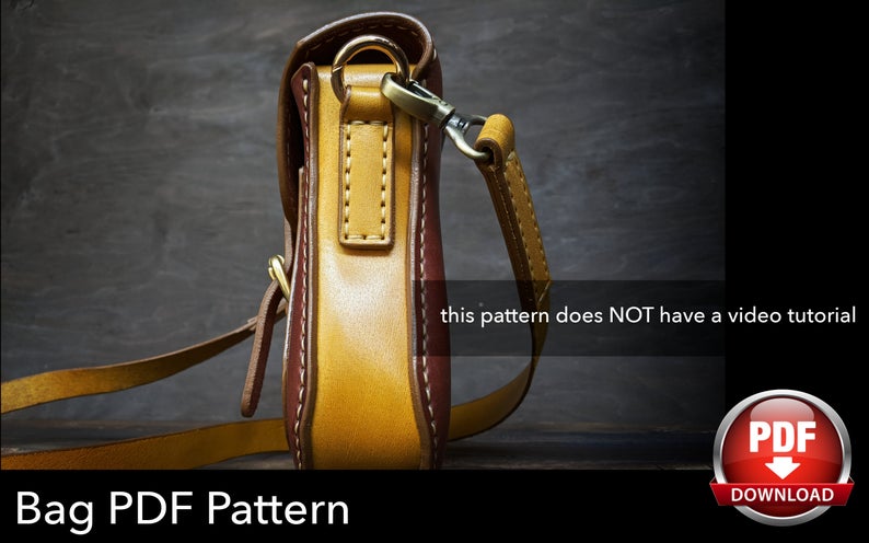 图片[3]-手工皮具图纸 小挎包di007-皮艺果手工皮具图纸