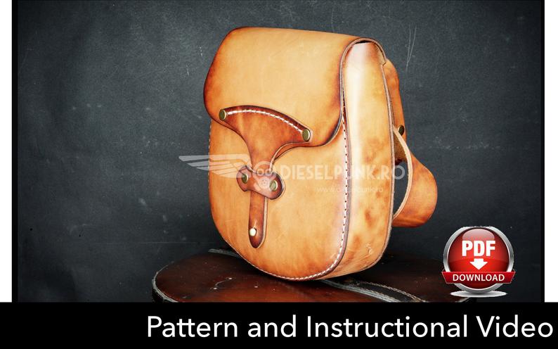 图片[2]-手工皮具图纸 腰挎包di029-皮艺果手工皮具图纸