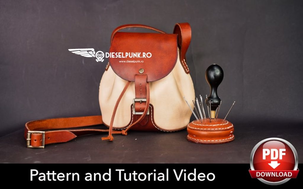 图片[3]-手工皮具图纸 MINI双肩包di052-皮艺果手工皮具图纸