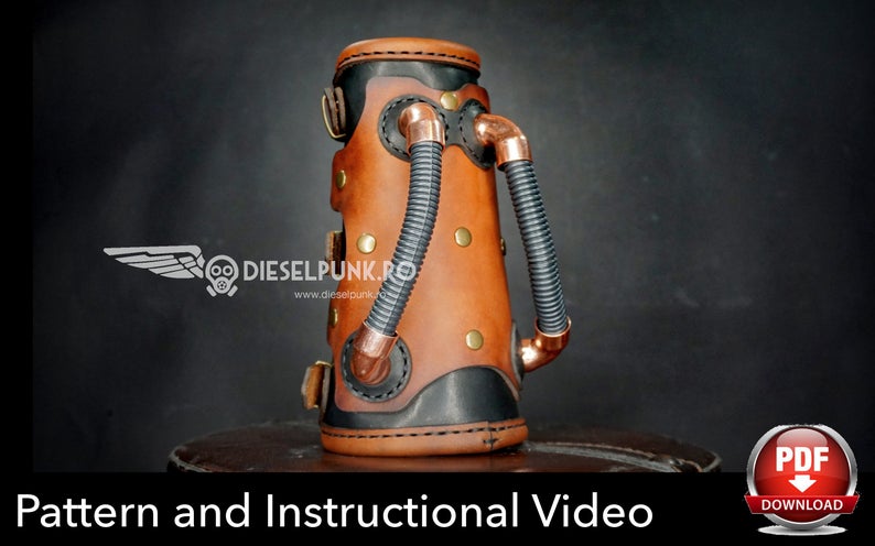 图片[2]-手工皮具图纸 护臂di053-1-皮艺果手工皮具图纸