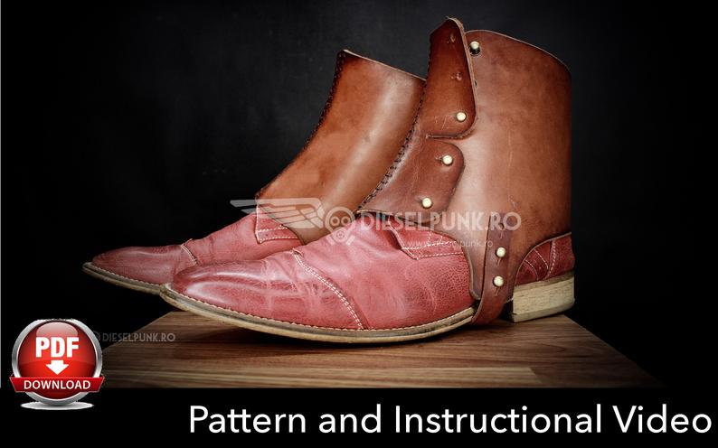 图片[3]-手工皮具图纸 护脚踝di053-2-皮艺果手工皮具图纸