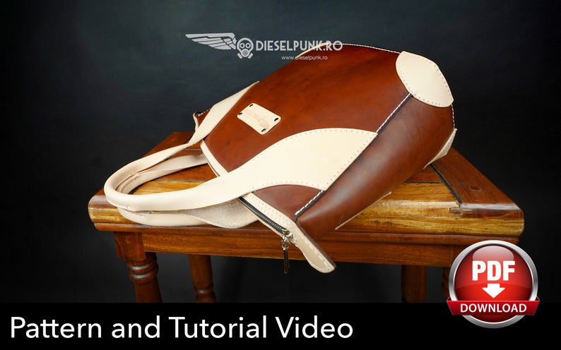 图片[3]-手工皮具图纸 托特包di067-皮艺果手工皮具图纸