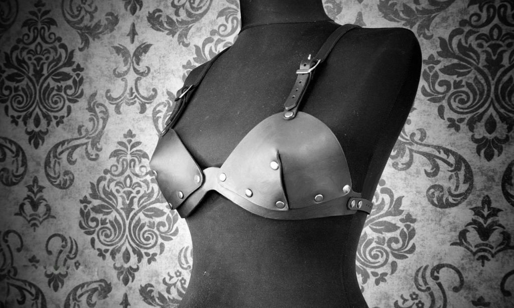 图片[1]-手工皮具图纸 皮革胸衣di070-皮艺果手工皮具图纸