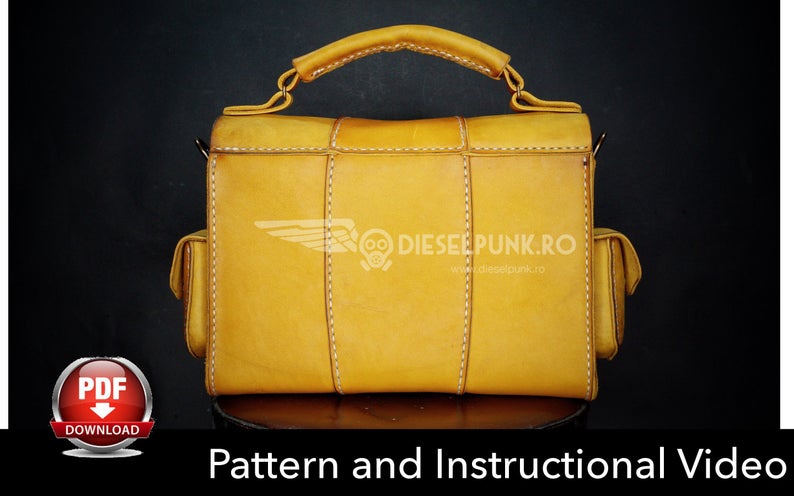 图片[2]-手工皮具图纸 单肩包di073-皮艺果手工皮具图纸