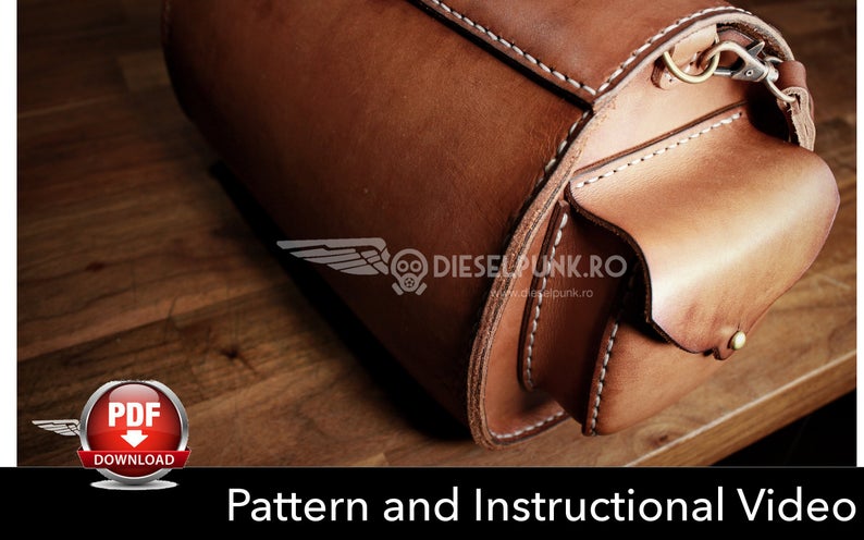 图片[2]-手工皮具图纸 图案挎包di074-皮艺果手工皮具图纸