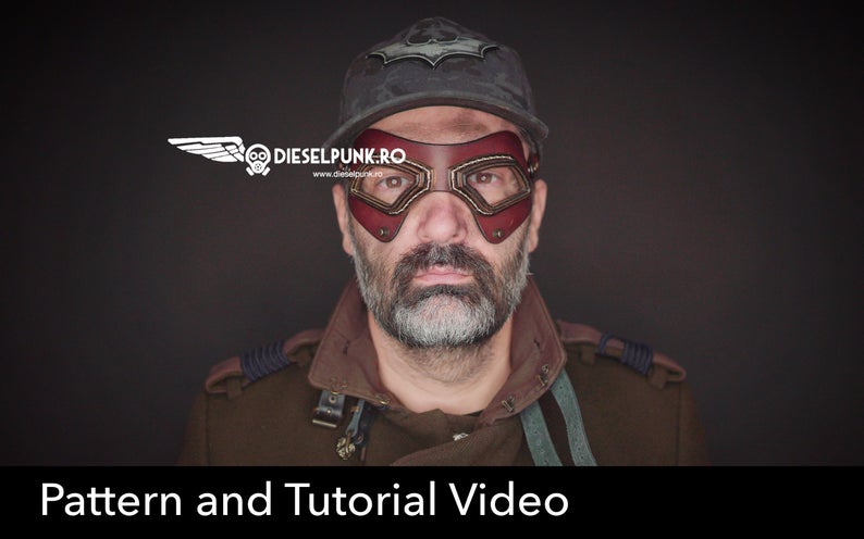 图片[2]-手工皮具图纸 护目镜di077-皮艺果手工皮具图纸