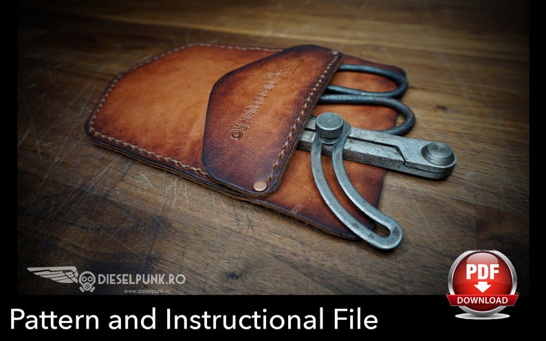 图片[2]-手工皮具图纸 理发工具袋di078-皮艺果手工皮具图纸