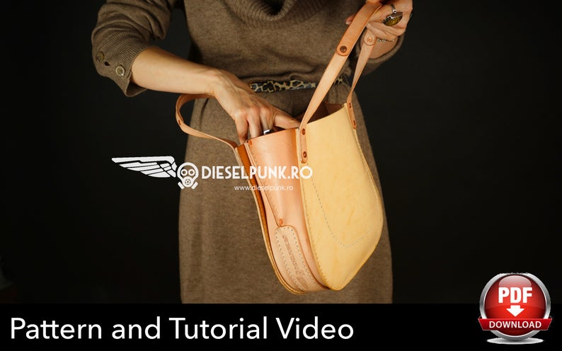 图片[2]-手工皮具图纸 托特包di082-皮艺果手工皮具图纸