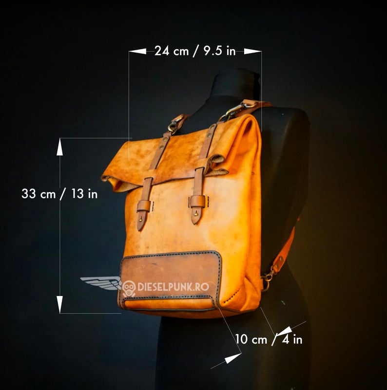 手工皮具图纸 双肩包di083-皮艺果手工皮具图纸