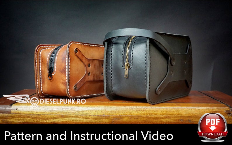 图片[3]-手工皮具图纸 烟斗包di084-皮艺果手工皮具图纸